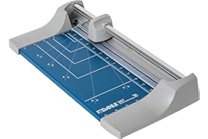Dahle 507 Personal Rotary Trimmer, 12" Cut Length, 7 Sheet Capacity, Self-Sharpening, Automatic Clamp, German Engineered Paper Cutter