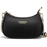 Chrysansmile Crescent Shoulder Bags Small Purses for Women Genuine Leather Underarm Purse Half Moon Clutch bag