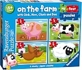 Ravensburger My First Puzzle On the Farm 4 Chunky 2–5 Piece Toddler Puzzles