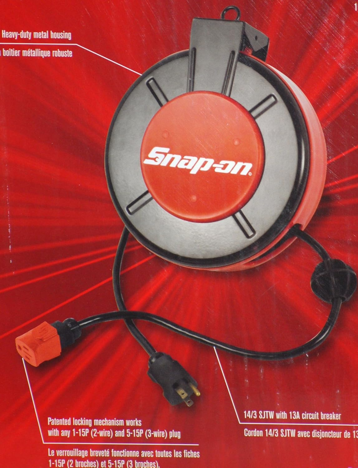 Snap On Retractable Extension Cord Reel Shop Light Shop Poin