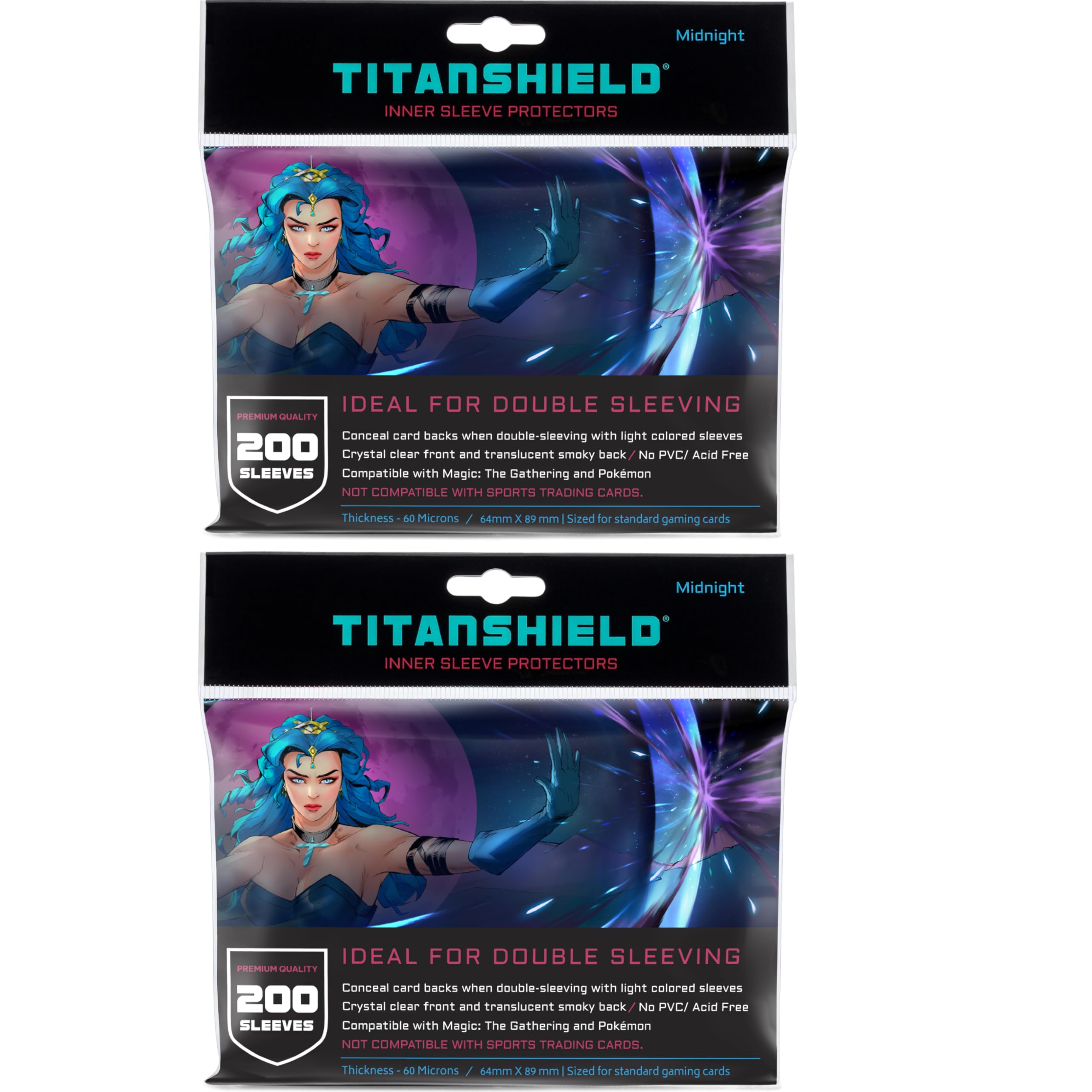 Smoked Inner Sleeves 60 microns - Make Card Backs Opaque (64x89mm) (400)