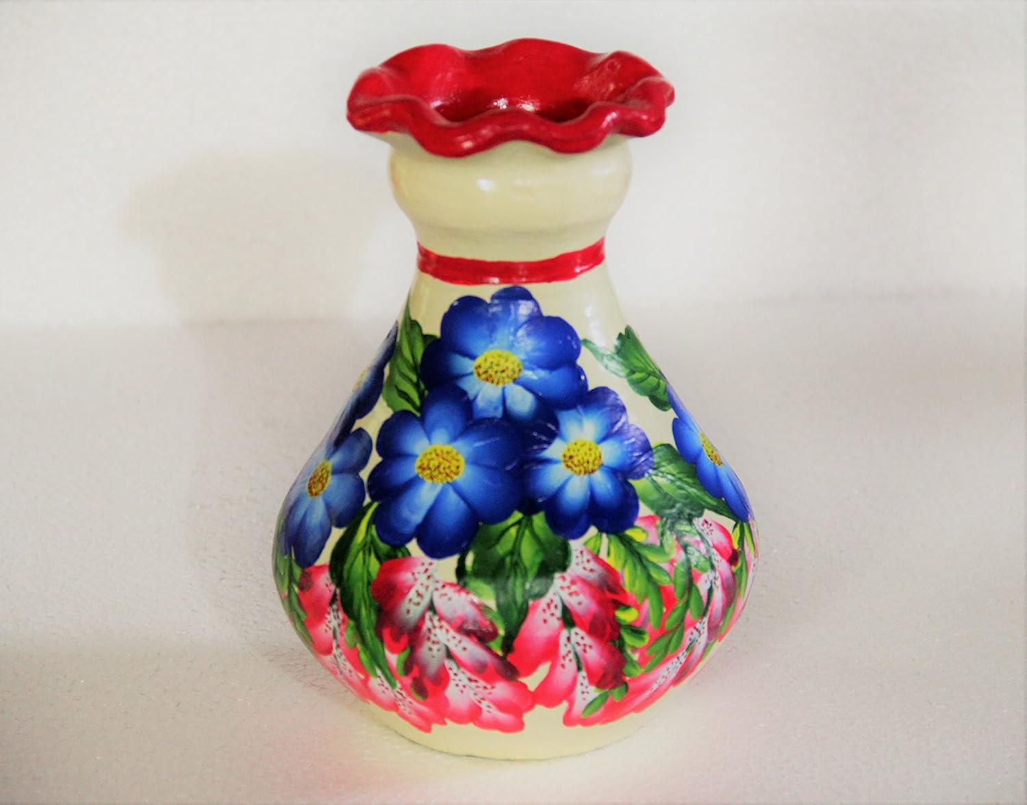 Buy Pots Paintings 7 Inches Home Decorative Flower Vase