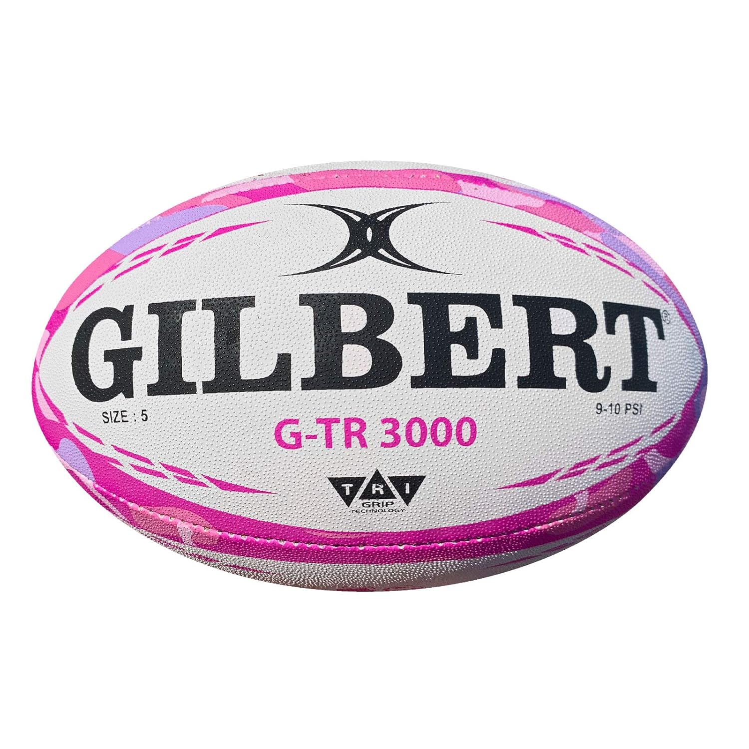 Gilbert GTR3000 Pink Camo Rugby Training Ball Balls Rugby