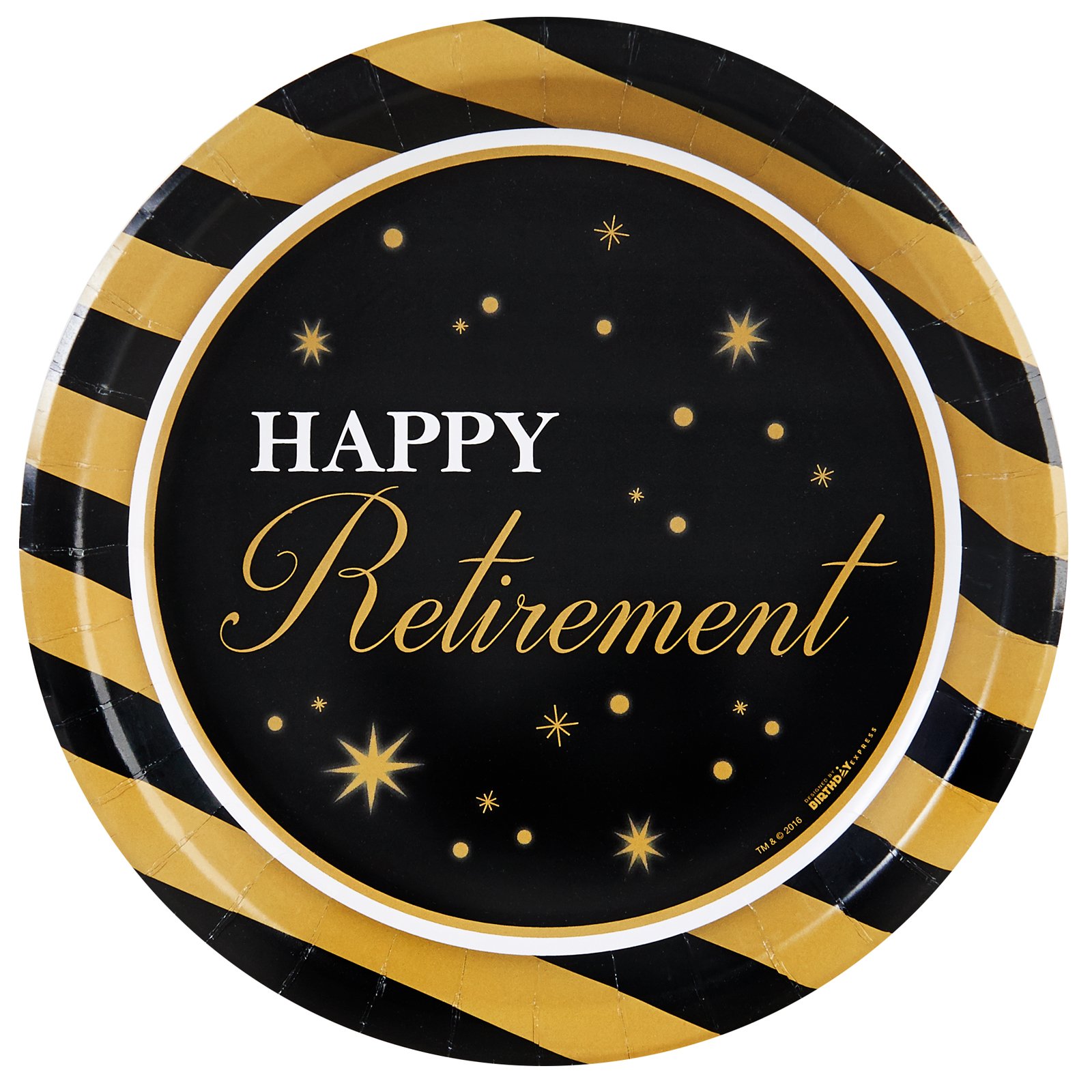 Officially Retired Retirement Party Supplies Dessert Plates (8) Health & Personal