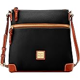 Dooney & Bourke Women's Crossbody in Pebble Grain Leather, Large Handbag with Adjustable Shoulder Strap