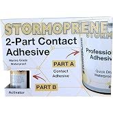 Stormoprene Contact Adhesive (250ml) - with 10ml Activator for Hypalon Repairs - Fast Curing, High Strength Adhesive to Bond Almost Anything