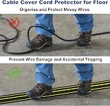 KOLAKO Floor Cord Cover 2m Rubber Wire Protector 3 Channels Outdoor Indoor view 4