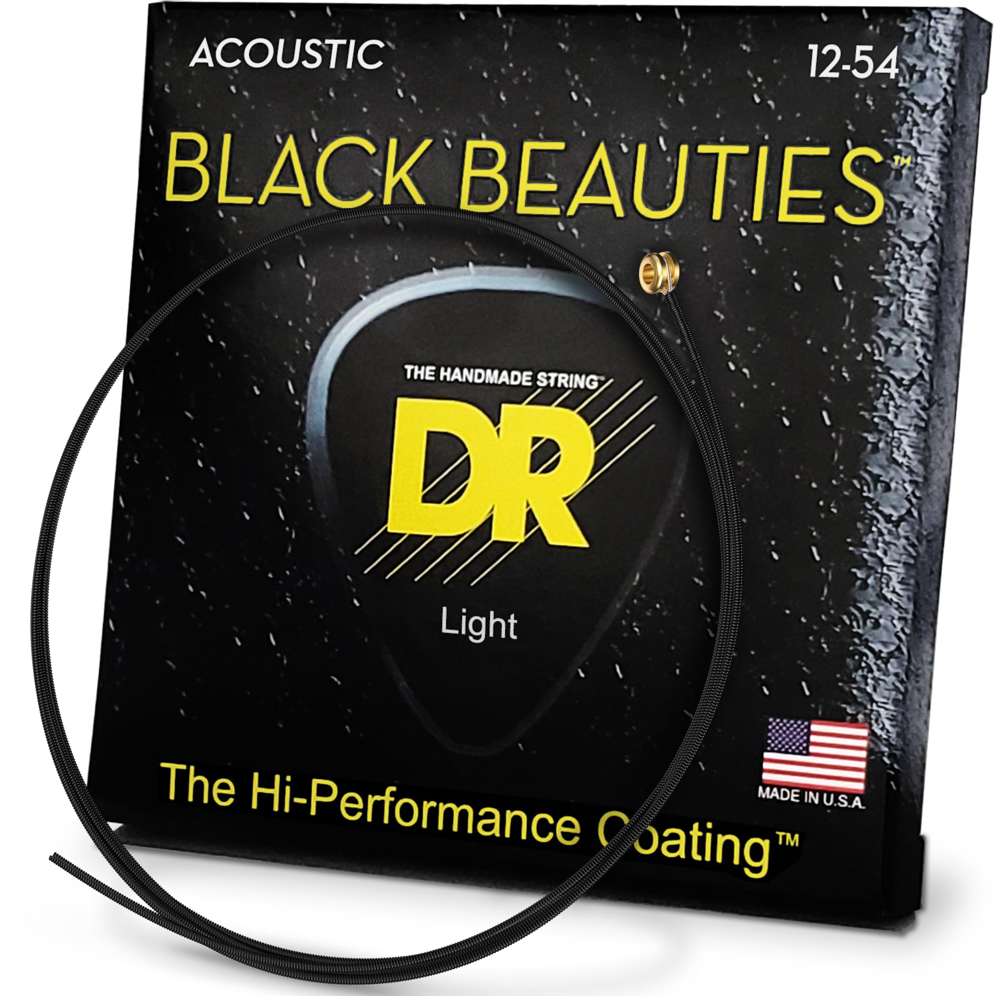 DR Strings Black Beauties Acoustic Medium