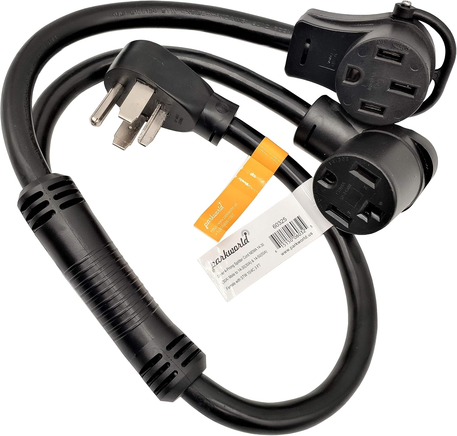 14 60r Female Connector Parkworld 6191 Rv 50 Amp Splitter Adapter Nema 14 60p Male Plug To 2 Black 3ft Vehicle Electronics Accessories Kolhergroup Audio Video Accessories