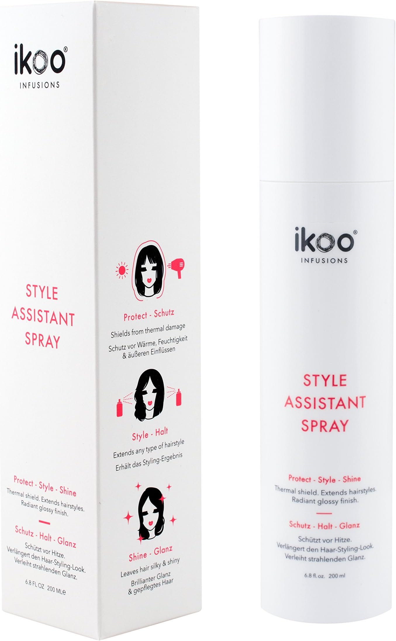 ikoo Style Assistant spray for longer styling durability and brilliant shine.