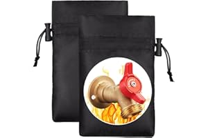 Outdoor Faucet Covers for Winter, POROLIR 8.3"H x 6.7"W Thicker Insulation Faucet Cover for Winter Hose Bib Insulated Faucet Sock Spigot Covers Freeze Protection Black (2-Pack)