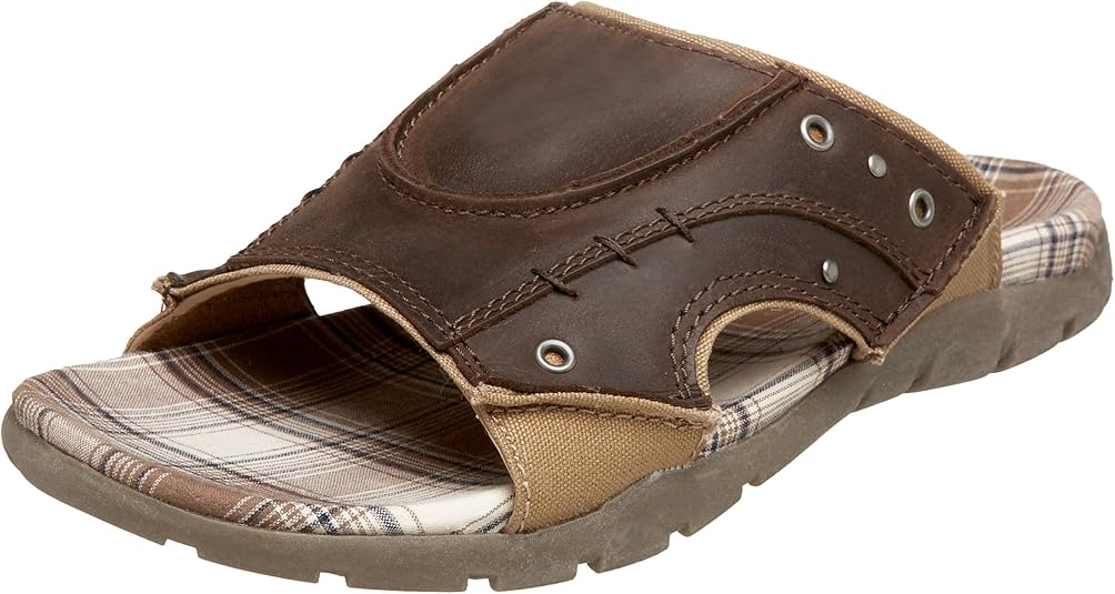 Amazon.com | Rocket Dog Men's Rogue Slide, Brown/Tan, 8 M | Sandals