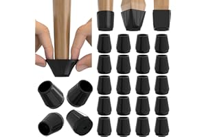 VIOLIBAR 24PCS Extra Small Silicone Chair Leg Floor Protectors for Hardwood Floors, Thicken Rubber Chair Leg Cap Covers, Non Slip Furniture Leg Pads to Protect Wood Tile Floors from Scratches and Reduce Noise