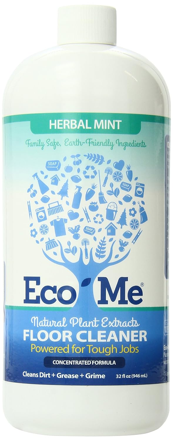 Eco-Me Natural Multi-Surface Floor Cleaner, Herbal Mint, 32 Fluid Ounce