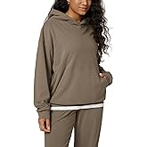 ODODOS Women's Brushed Fleece Oversized Hoodie – Cozy Warm Long Sleeve Pullover Sweatshirt with Kangaroo Pocket