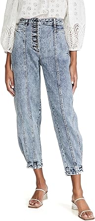ulla johnson acid wash jeans
