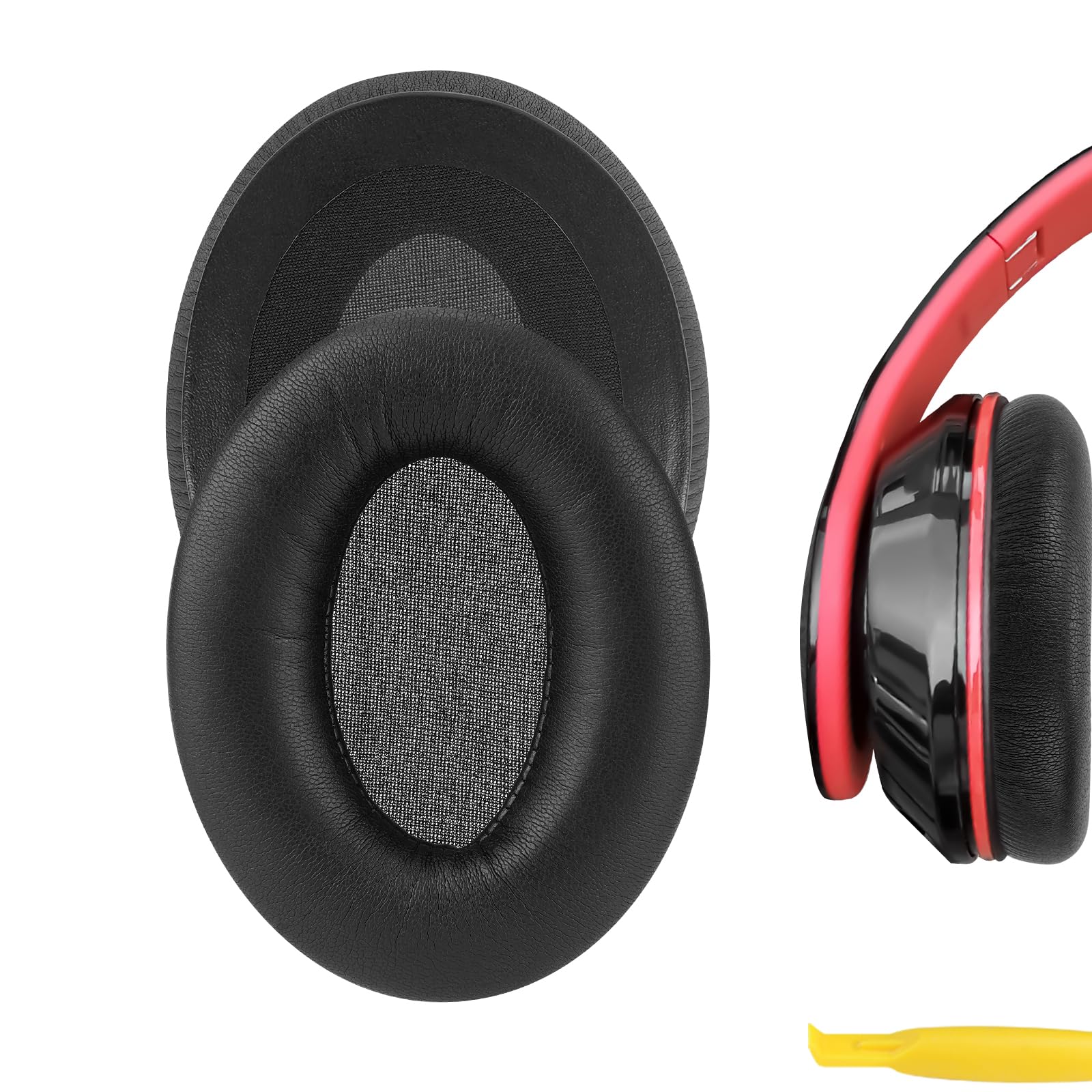 Geekria Replacement Ear Pads Compatible with Mpow 059 Headphones Ear Cushions, Repair Parts (Black)