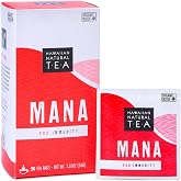 Mana Hibiscus Herbal Black Tea - All Natural Wellness Tea, 20 Bags | Refreshing, uplifting and energizing with cinnamon and mint; supports immune health