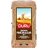 Duru Brown Fine Bulgur, 35.2oz (1000g), Wheat Berries, 100% Natural and Certificated, High Fiber and Protein, Non-GMO, Great for Vegan Recipes, Better than Rice