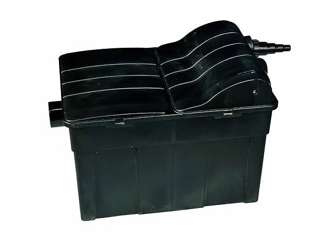 Jebao Teichfilter UBF12000 inklusive 18W UVC-Einheit, fischteichgeeignet Filter Teich Durchlauffilter