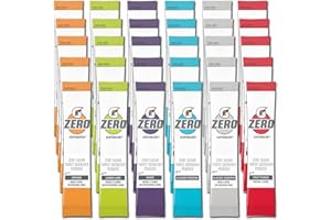 G Zero Powder - Electrolytes Powder Packets Variety - 30 Pack - 6 Flavor - Glacier Freeze, Orange, Grape, Fruit Punch, Lemon Lime & Glacier Cherry - GARIZZE Assortment