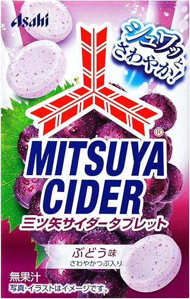 Amazon アサヒグループ食品三ツ矢サイダータブレット ぶどう味 27g 8箱 アサヒグループ食品 ミントタブレット 通販