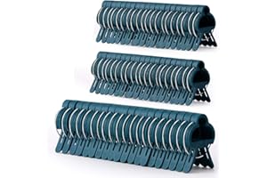 PERSZEN 60PCS Plant Clips 2 Sizes Adjusting Reusable Garden Plant Supports Clips for Supporting Stems of Flower Vine Vegetables Tomatoes Climbing