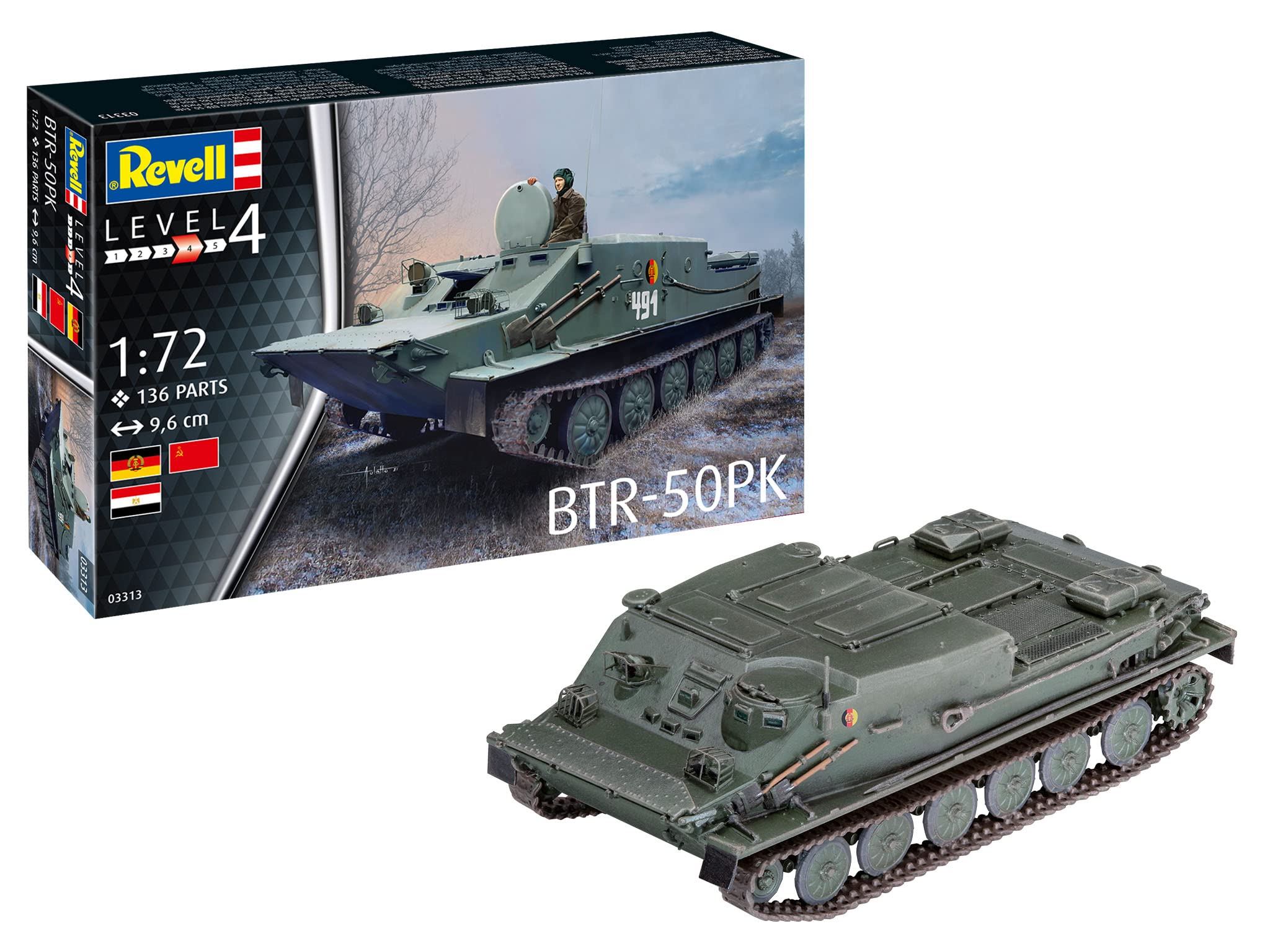 Revell 03313 BTR-50PK Model Kit 1:72 Scale