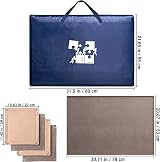 LAVIEVERT 1000 Piece Jigsaw Puzzle Board Portable Case with 4 Sorting Trays view 5