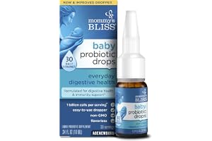 Mommy's Bliss Baby Probiotic Drops, Daily Gas, Constipation, and Colic Symptom Relief + Immune Support, Newborns & Up, 0.34 F