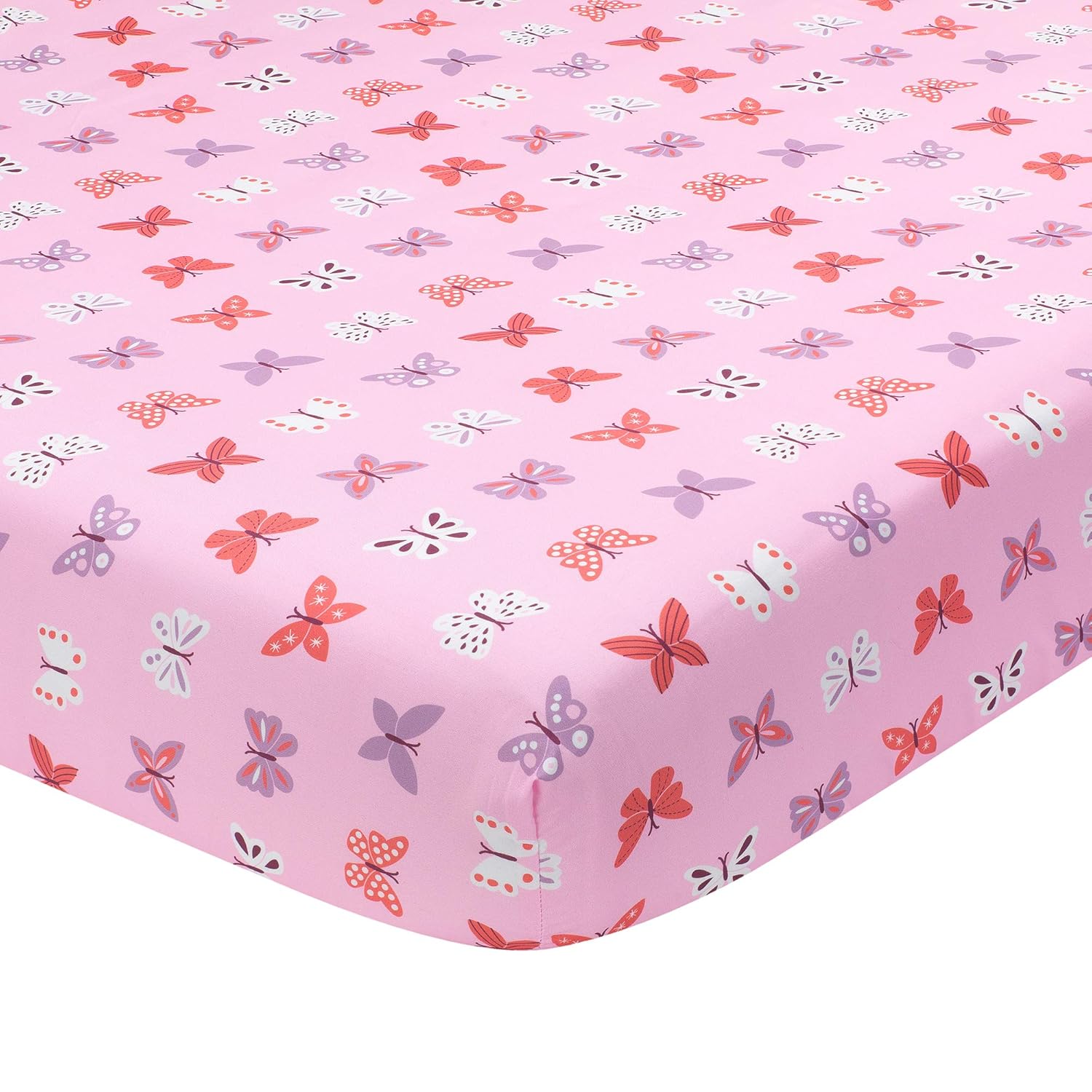 Bedtime Originals Fitted Crib Sheet, Magic Garden Fitted, Multicolor