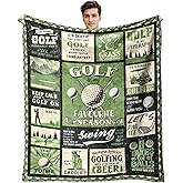 Golf Lovers Blanket Golfer Gifts for Men Golf is My Favorite Season 50"X60" Soft Throw Blanket for Dad Him Gifts for Golfers Men