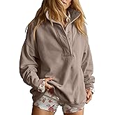 Gacaky Sweatshirt for Women Oversized Casual Long Sleeve Button Henley Neck Pullover Tops Fashion Outfits Clothes