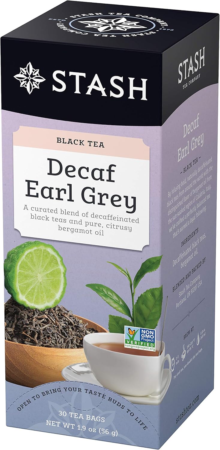 Stash Tea Decaf Earl Grey Black Tea, 30 Tea Bags (Pack of 6) Amazon.ca Grocery