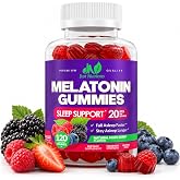 Melatonin 20mg Gummies (120 Count) - Maximum Strength Sleep Gummies | Sleep Support for Adults with 10mg of Melatonin Per Gummy - Gluten-Free, Vegetarian, Great Tasting Mixed Berry Flavor