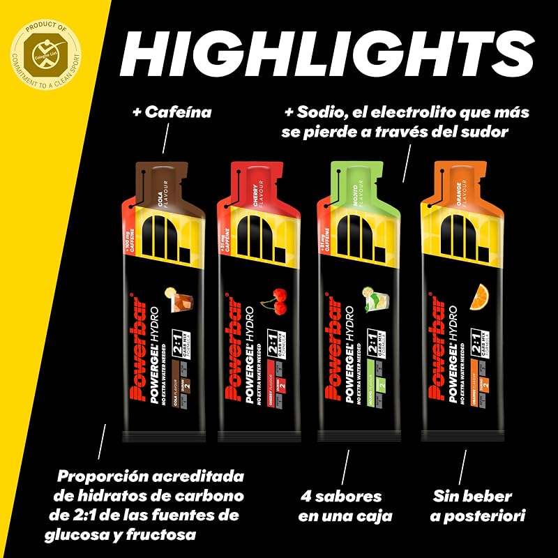 - PowerGel Multiflavour Box - 12x41g - Gel de Energia com Alto Teor de Hidratos de Carbono
