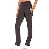 Zobha Womens Lily Melange High Rise Pocket Bootcut Pant