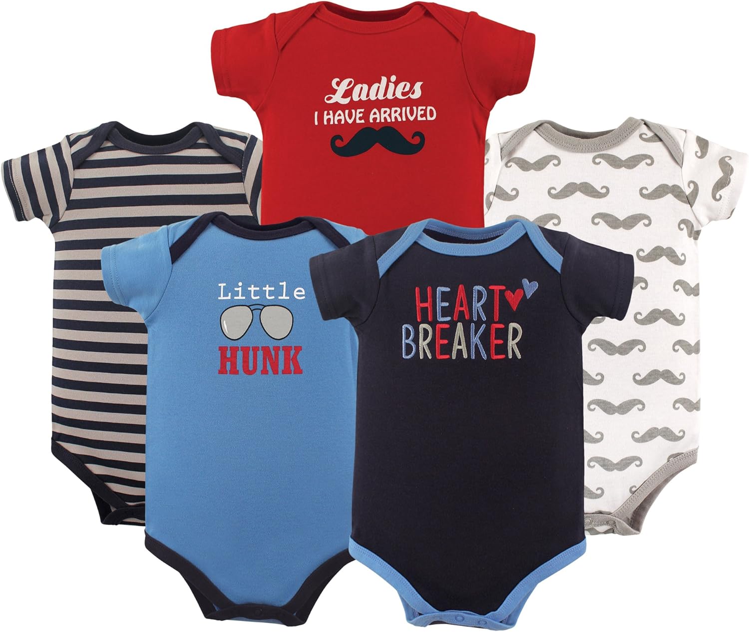 Luvable Friends Unisex Baby Cotton Bodysuits: Clothing