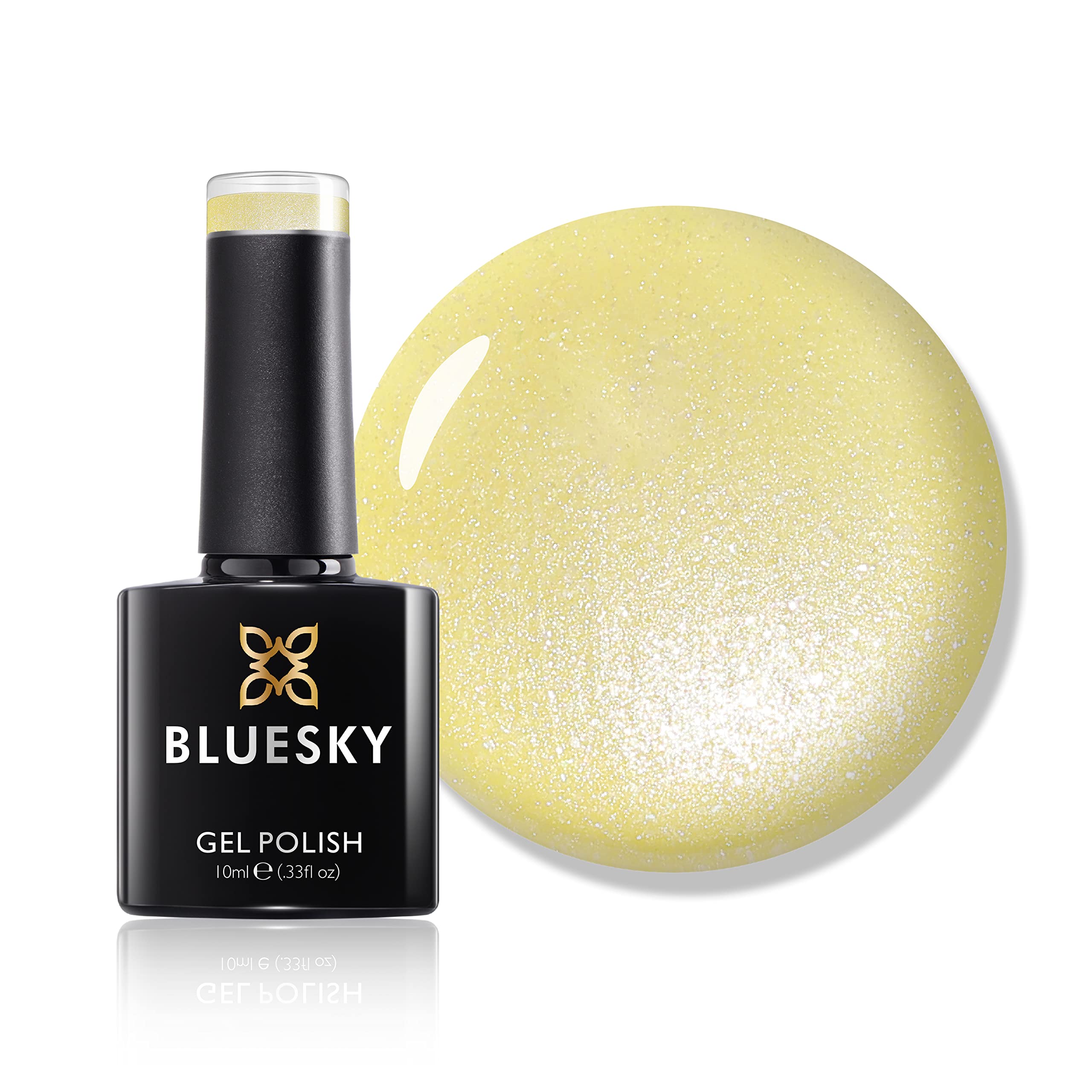 Bluesky Gel Nail Polish, Sunflower A010, Blonde, Light,Yellow Long Lasting, Chip Resistant, 10 ml (Requires Drying Under UV LED Lamp)