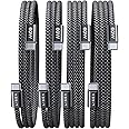 LISEN USB C to USB C Cable 60W, [4 Pack, 1.6ft+3.3ft+6.6ft+6.6ft] iPhone 17 Charger Cable Type C Cable Fast Charging, Braid U