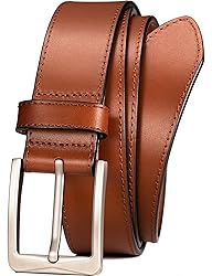 WOLFANT Men's 35mm Dress Casual Belt,100% Italian