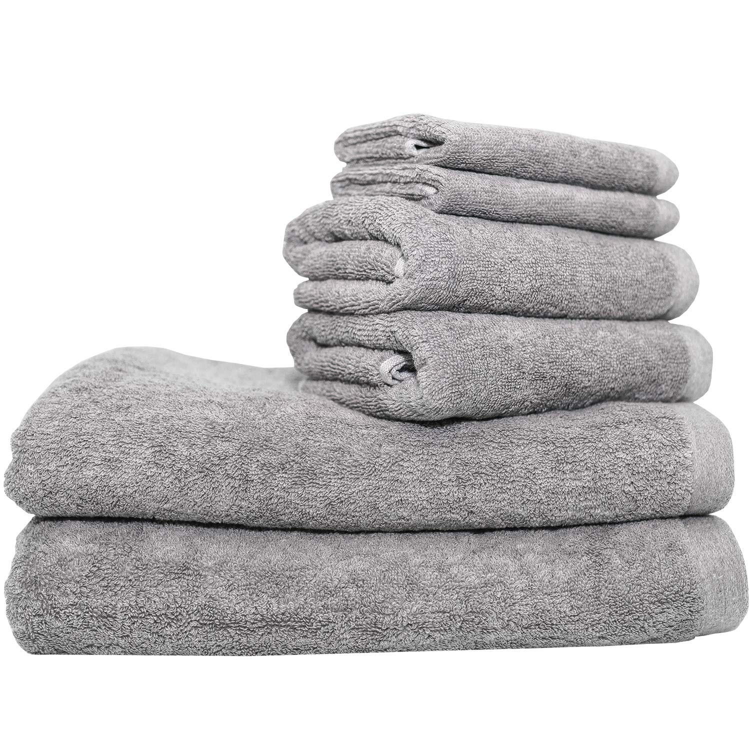 Eco Melange 6Piece Towel Set Eco Friendly Cotton Bathroom Towels