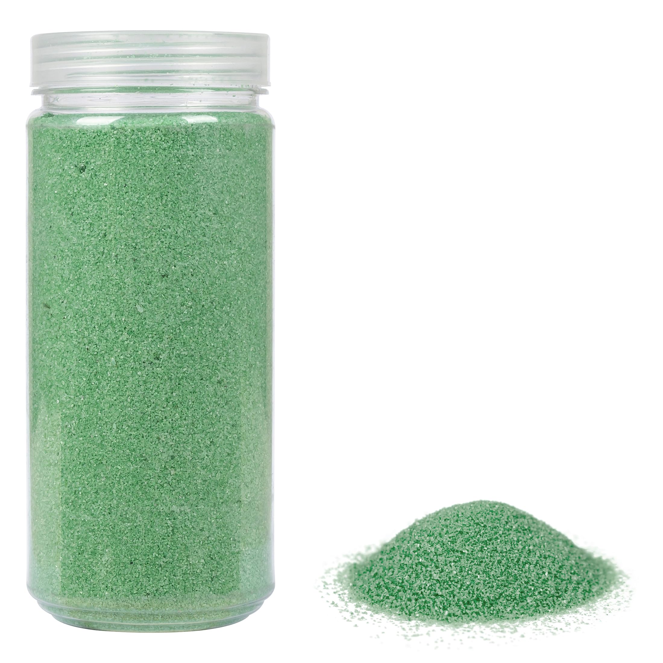 HEKU 30330-17: Decorative Sand/Coloured Sand Green, 750 g, in resealable Box