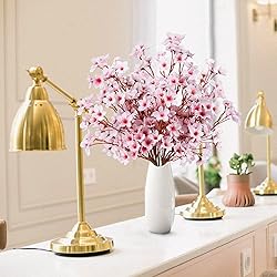 Sggvecsy Artificial Cherry Blossom Flowers 6 Pcs