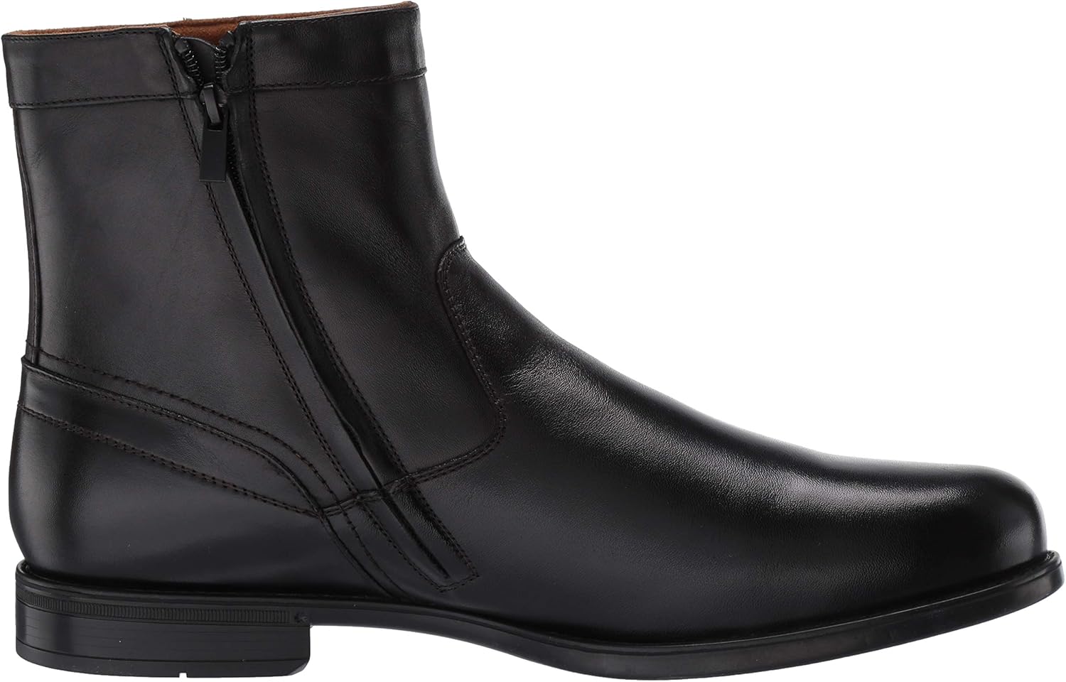 Black, Florsheim Mens Medfield Plain Toe Zip Boot Fashion