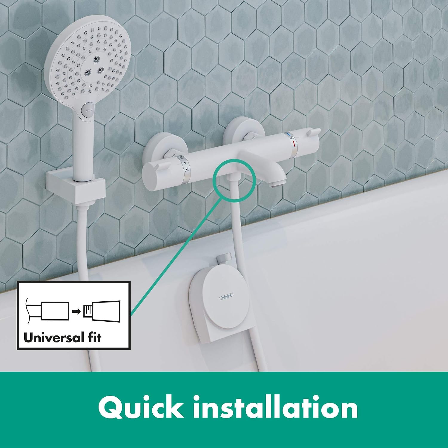 Hansgrohe Isiflex Shower Hose 160 Cm, Matt White, 28276700, 1.60M - Image 4
