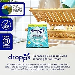 Dropps UltraWash Dishwasher Pods, Lemon Citrus