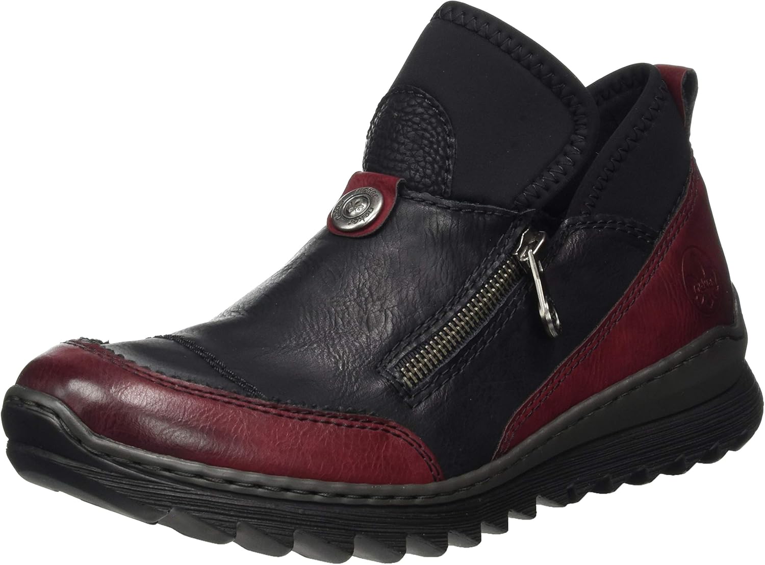 Amazon.com | Rieker Women's Herbst/winter Loafers, Black (Wine/Schwarz/Schwarz/Schwarz 35), 5 UK 