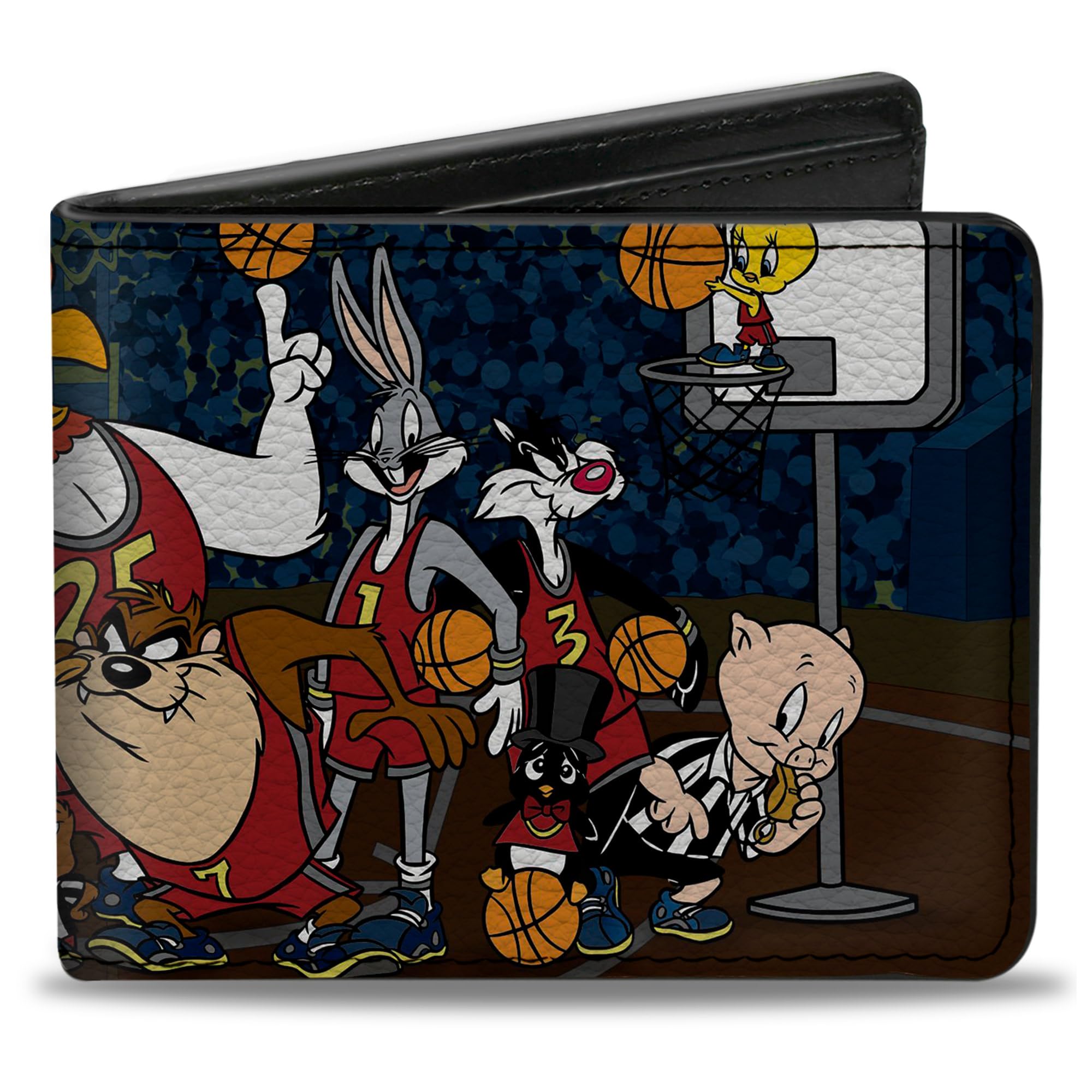 Buckle-Down mens Buckle-down Bifold Looney Tunes Bi Fold Wallet, Multicolor, 4.0 x 3.5 UK