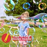 JOYIN 19pcs Large Bubble Wands Set with Tray 53cm Giant Bubbles Party Kit view 2